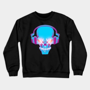 Skull with headphone Crewneck Sweatshirt